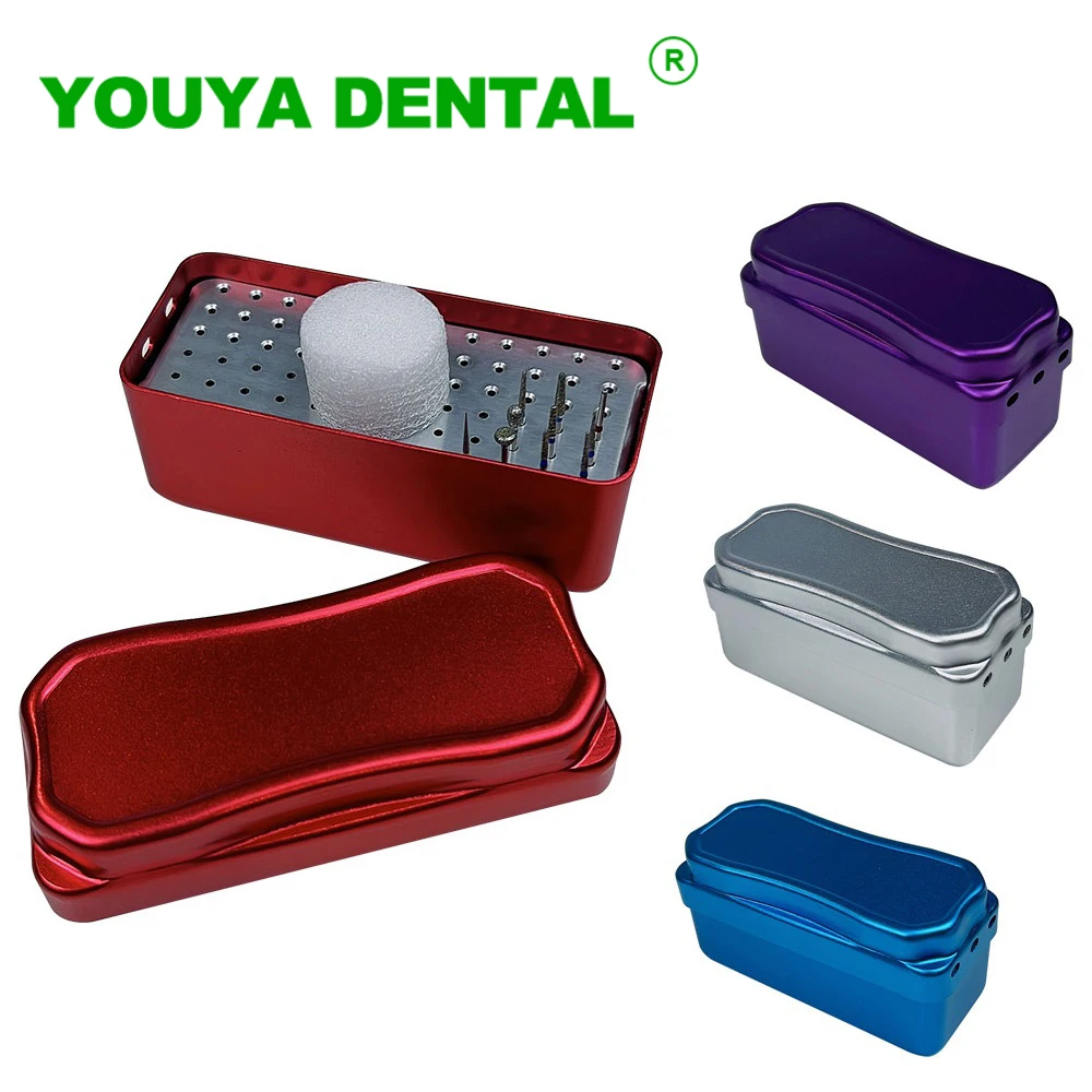 

72 Holes Dental Burs Holder Endo Files Holder Disinfection Box Disinfection Carbide Burs Block Drill Case Box Dentist Instrument