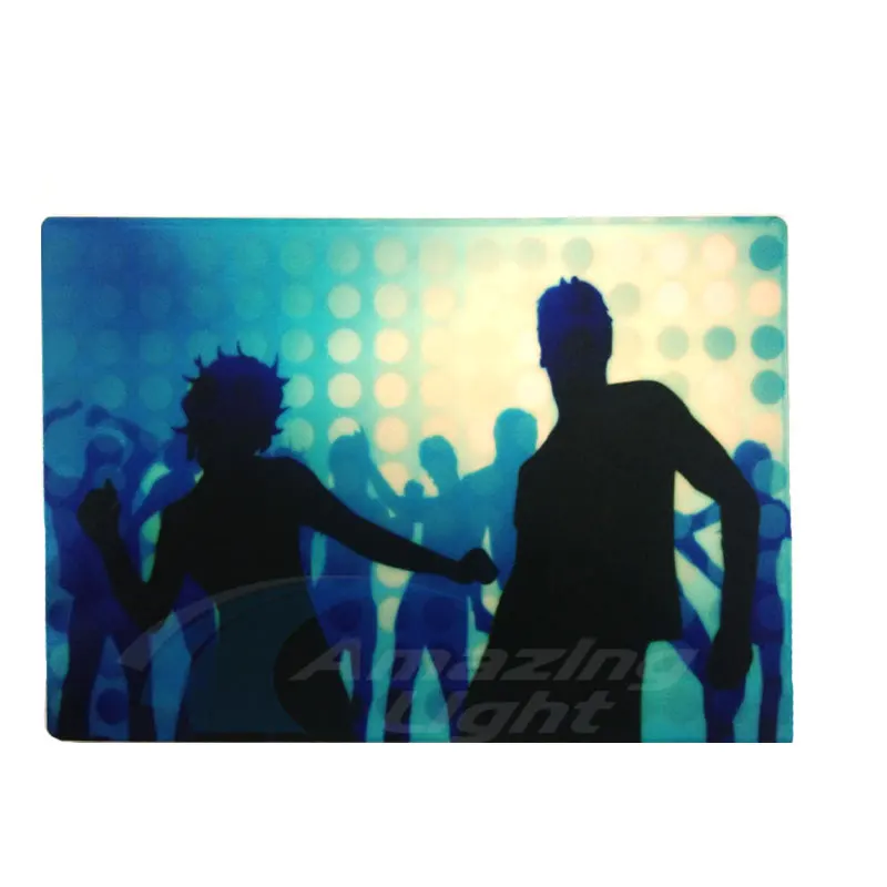 

5 pcs Christmas Party Glowing El Panel T Shirt Music Activated Light Up El Panel For T-shirt With Inverter