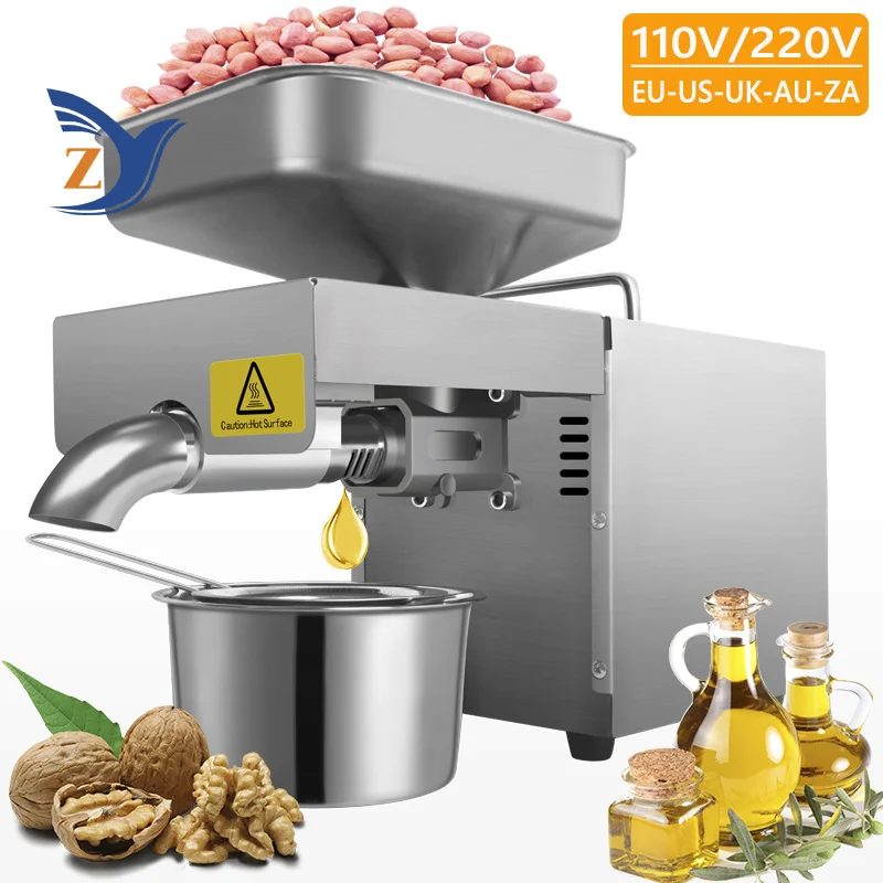 Oil Pressers Machine K28C Kitchen Seeds Sunflower Sesame Coconut Peanut Vegetable Bean Hot Cold Home Commercial Extraction Maker 3