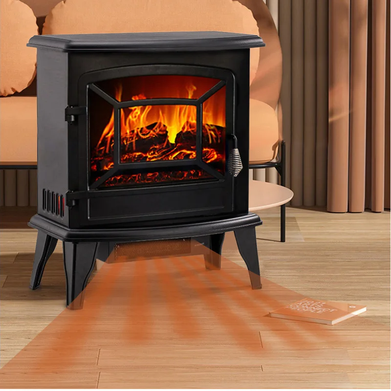 Fireplace Heater Household Simulation Flame Small Heater Energy-Saving Heater Hot Air Electromechanical Heater Calentador 2