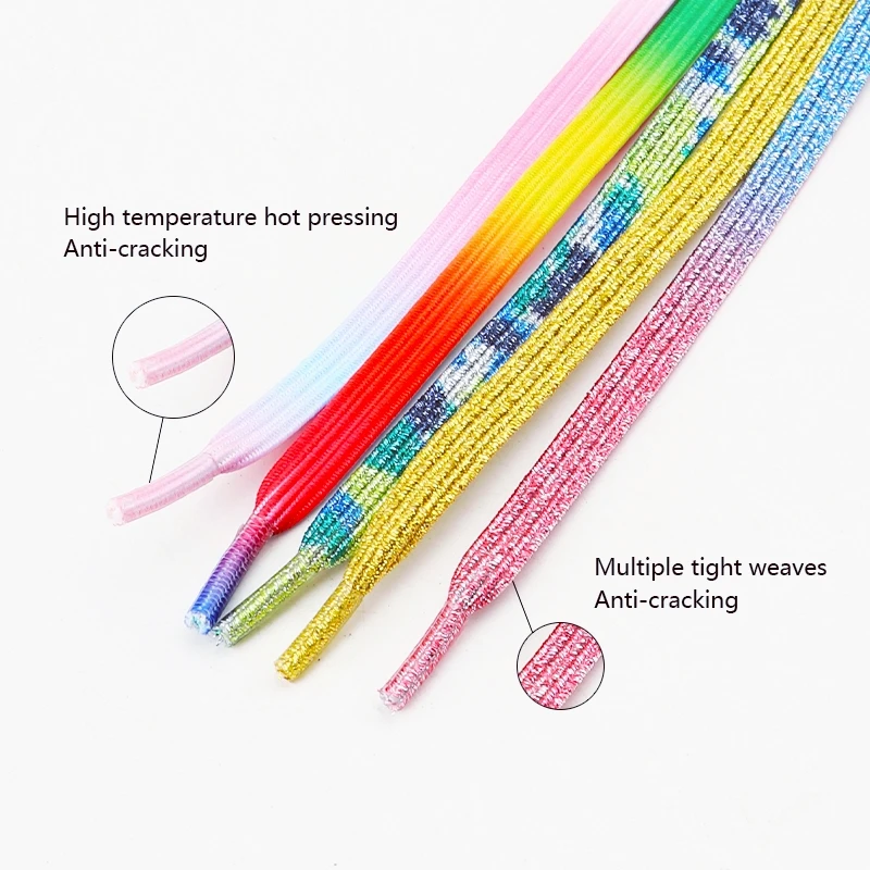 Shoe Laces Shoelaces Without Ties Elastic Shoelaces Elastic Shoe Laces Shoe Accessories 1Pair Colorful Shoelaces Without ties Kids Adult 0.7cm Flat Shoelace for Shoes Elastic Laces Sneakers No Tie Shoe laces
