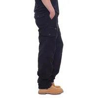 Men Fashion Look Taller Elasticity Cargo Pants Men Loose Straight Utility Workwear Pants Casual Sports Many Pockets Trousers