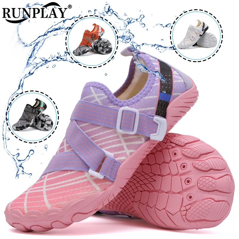 Men Swimming Water Shoes Women Barefoot Aqua Shoes Upstream Outdoor Beach Sandals Yoga River Sea Diving Surfing Wading Sneakers