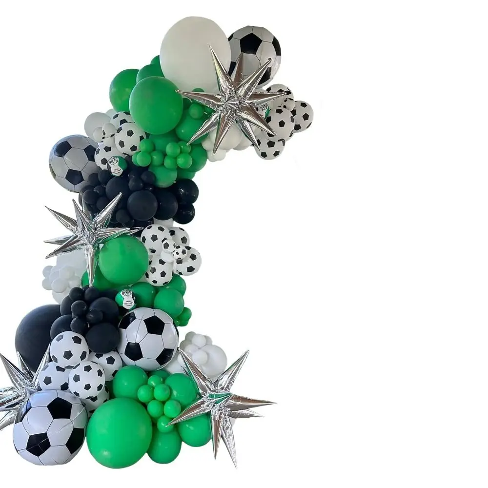 

Украшения для игры в футбол, зеленые воздушные шары, гирлянда для вечеринки в честь Дня рождения мальчика