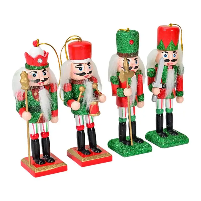 

Nutcracker Christmas Tree Ornaments Decor Hangings Puppet Figures Xmas Decoration Cartoons Walnuts Soldiers Home Accessories