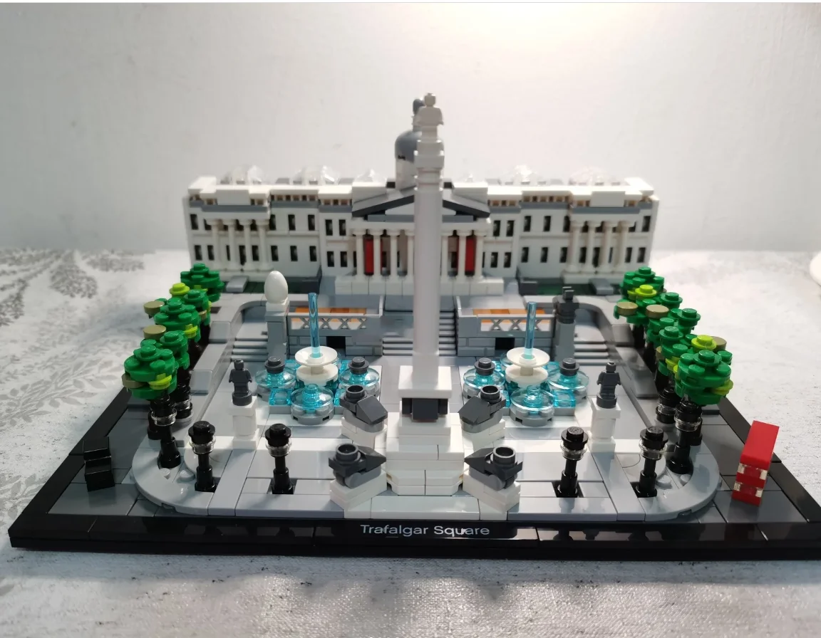 

Architecture Compatile With Trafalgar Square 21045 Building Blocks Bricks Toys For Adults Kid Art Home Decoration Gift