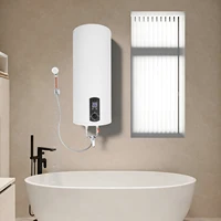 Chauffe-eau électrique 60L 2000W, réservoir avec kit de robinet de douche à main, affichage numérique de la température pour salle de bain 5