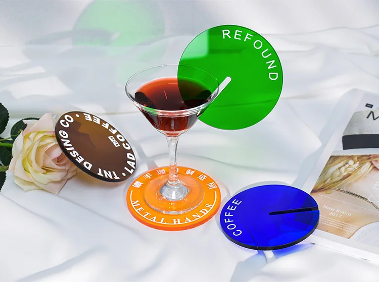 Cup Mat Placemat Acrylic Coaster Simple Stable Heat-resisting Mug Pad Coaster Photography Prop Gadget Customized Printing 18 S459f84331ad7487f96f61ab9f89c1c67l