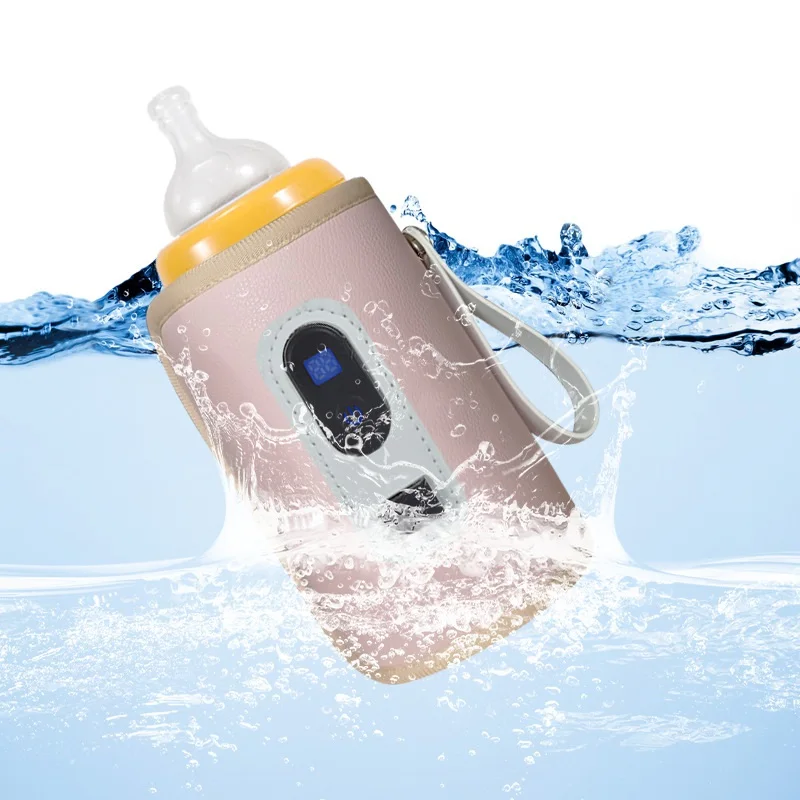 Baby Bottle Heater Universal Baby Milk Warmer Digital Display Baby Bag USB Nursing Bottle Heater Portable Bottle Warmer Thermal Bag for Travel baby bottle heater