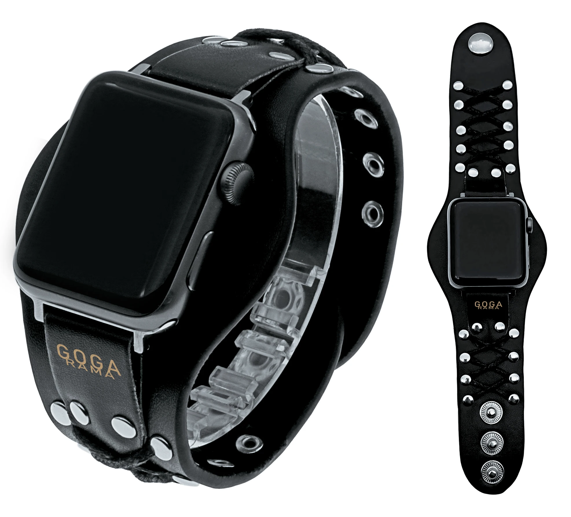 

Модный крутой Кожаный Браслет-манжета в стиле панк для Apple Watch/iWatch 49 мм 45 мм 44 мм 42 мм 41 мм 40 мм 38 мм Ultra2/Ultra Series