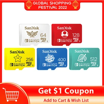 Newest SanDisk 256GB Micro SD Card U3 128GB Flash Card Memory Card 4K Ultra HD TF Card Original For Nintendo Switch 1