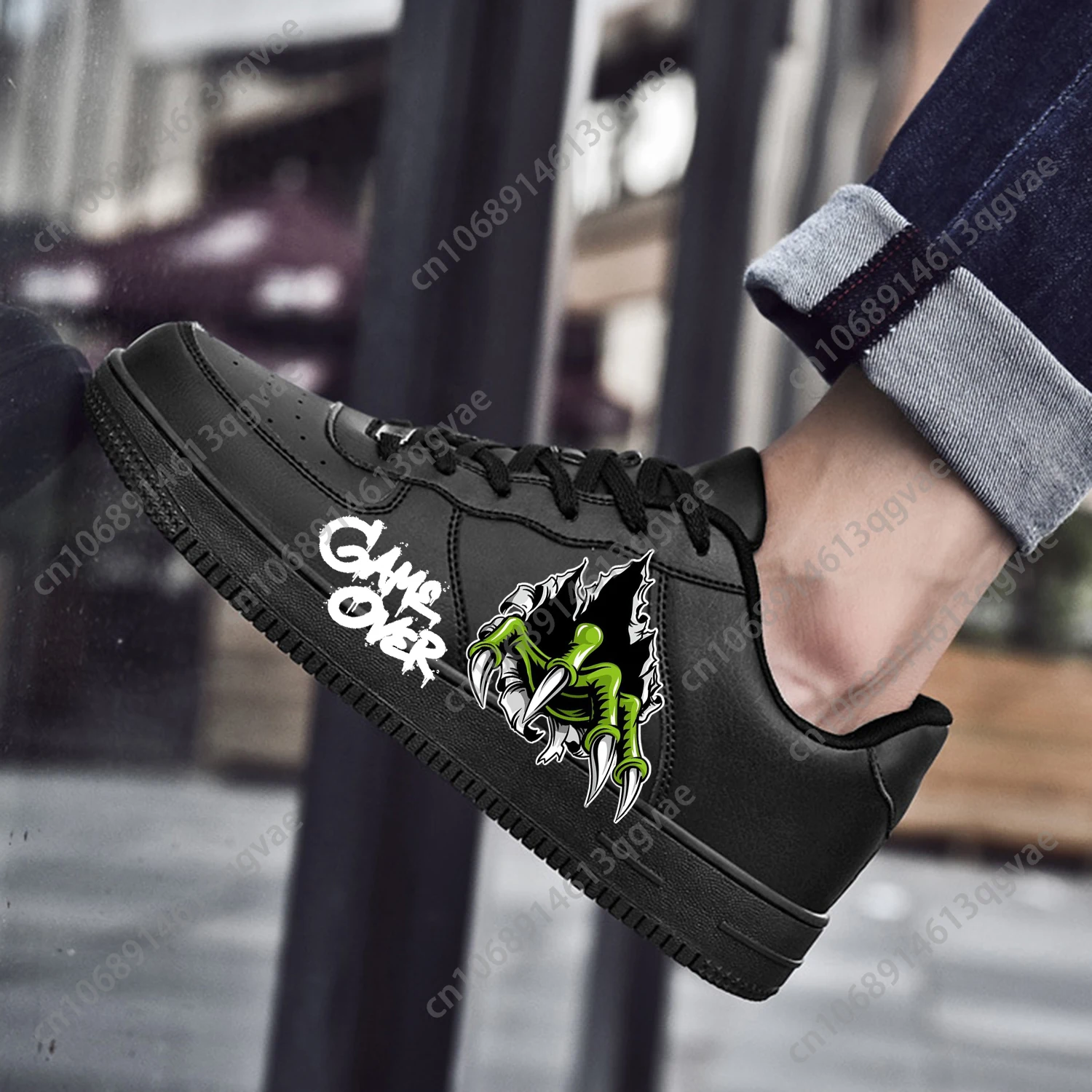 Graffiti Monsters Street Art AF Basketball Mens Womens Sports Running High Quality Flats Force Sneakers Lace Up Mesh Custom Shoe