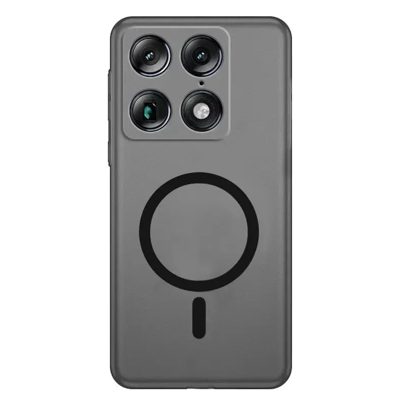 Matte Magnetic Shockproof Silicone Case with TPU Protection