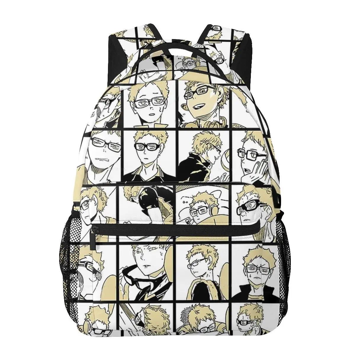 

Haikyuu Tsukishima Pattern Backpack for Girls Boys Travel RucksackBackpacks for Teenage school bag