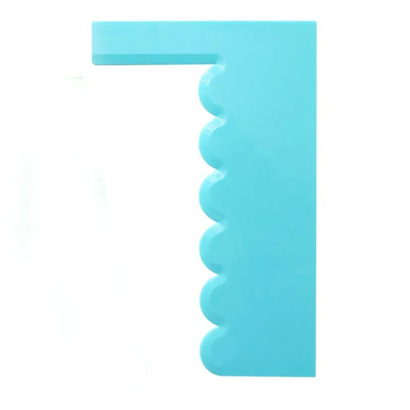 8 Design Mousse Cake Edge Scraper Decorating Comb Pastry Icing Smoother Textures Fondant Spatulas Baking DIY Tools Confectionery