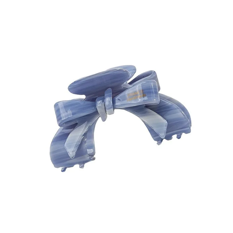 1PC französische High-End-Schleife, Essig-Clip, elegante Temperament-Haarspange, Hai-Clip, Damen-Haar-Accessoire-Haarspange – Detail 5