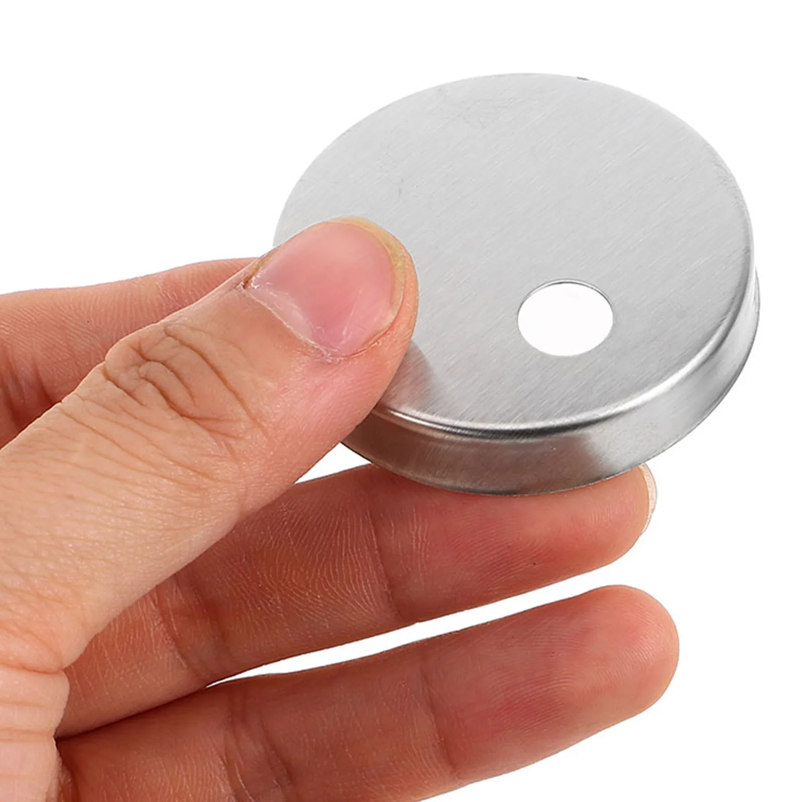 10pcs 변기 힌지 커버 60mm 직경 스테인레스 스틸 볼트 고정 장치 커버 욕실 변기 용 상단 장식 캡