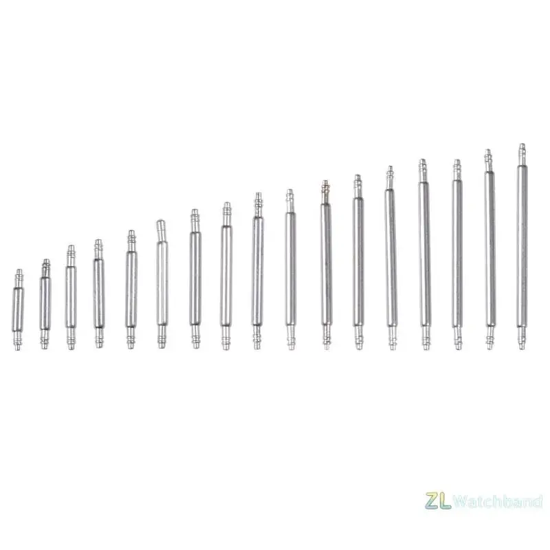 Stainless Steel Watch Strap Spring Bar Set - 360 Pieces (Assorted Sizes: 8mm-25mm)