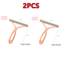 Silicone Double-Sided Pet Hair & Lint Remover Tool (2PCS Pink)