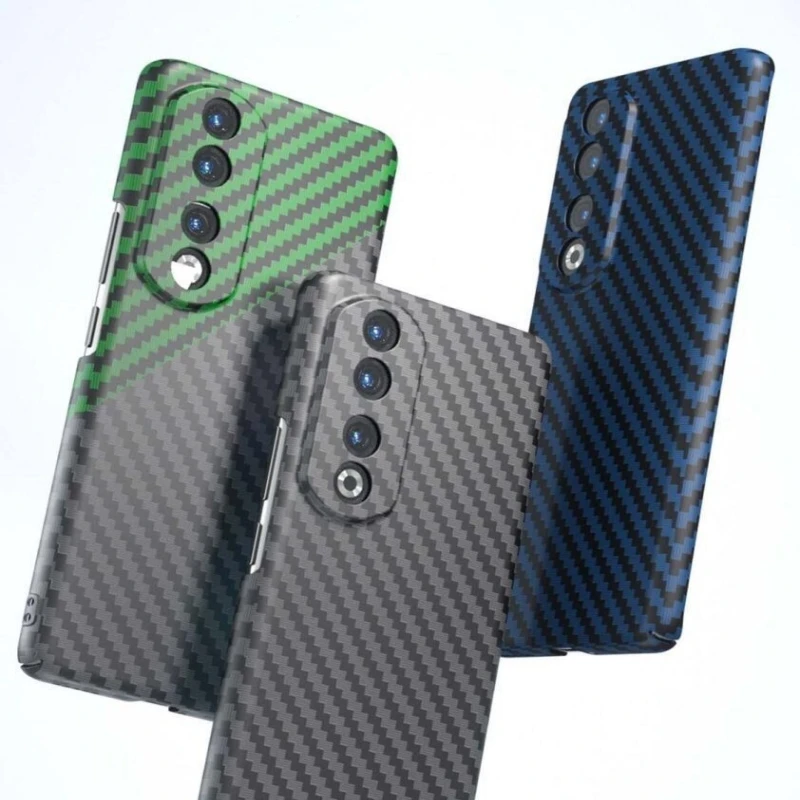 Carbon Fiber Texture Slim Hard Cover Phone Case - Protective Bumper with Ultra-Thin Design