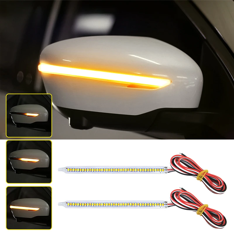 12V-LED-Car-Rearview-Mirror-Indicator-Lamp-Auto-Headlight-Strip-Turn ...