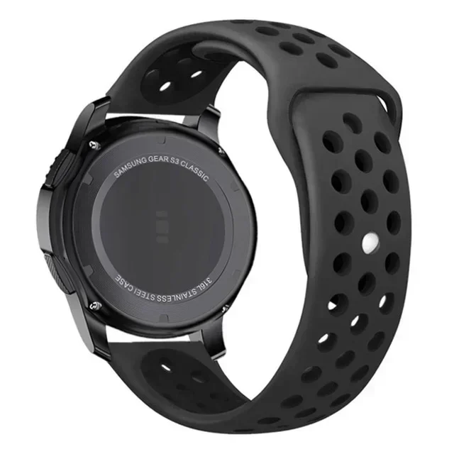 18mm Silicone Sport Watch Strap - Universal Fit Bracelet Band