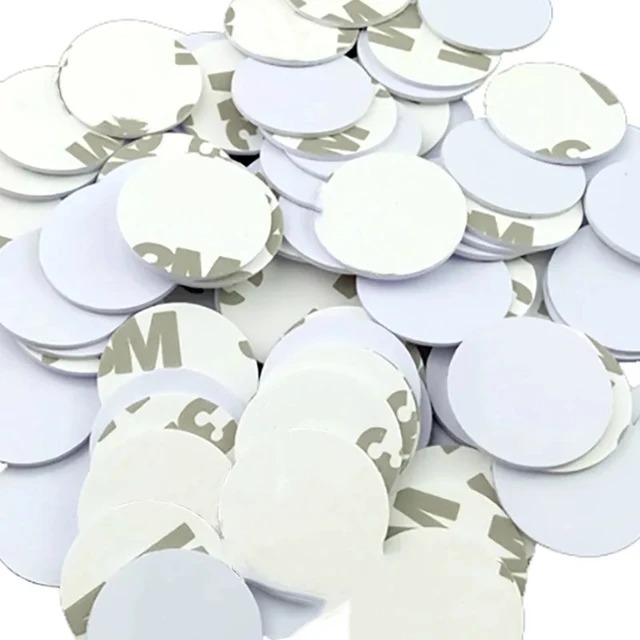 5/10PCS 25mm 125Khz RFID Tags EM4305 T5577 Writable Stickers Proximity Cards Rewritable glue Adhesive Label For RFID Copier 1
