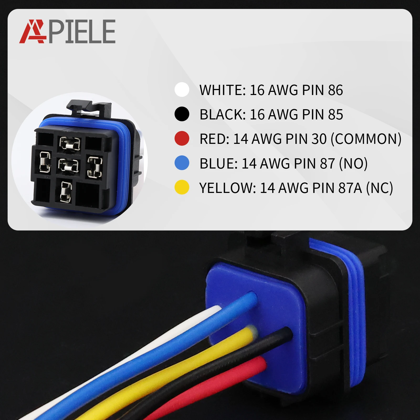 APIELE Waterproof Relay 12V DC 40/30 Amp Pin SPDT Automotive Starter Relay  Kit Bosch Style Heavy Duty 14 AWG AliExpress