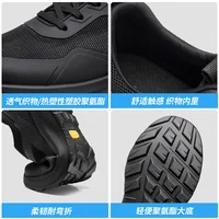 Baskets d'été légères en maille respirante, noires, basses, chaussures de ville légères, chaussures décontractées pour hommes 5