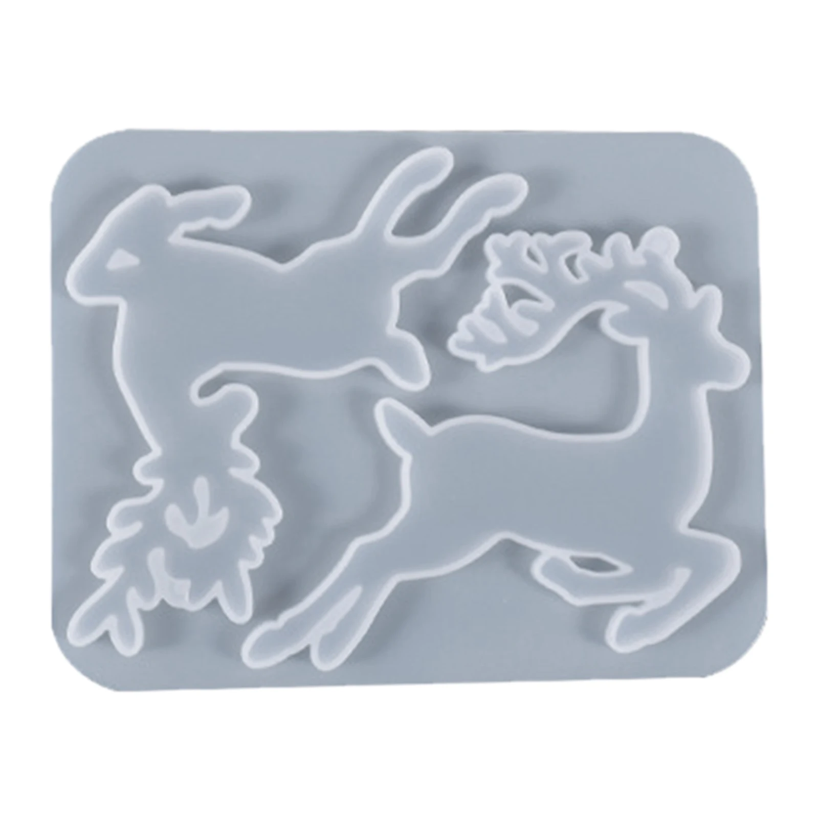 

Форма «сделай сам» для украшения рождественской елки, оленя, силиконовая форма из эпоксидной смолы, товары для домашнего праздника, инструмент для литья из смолы, аксессуары