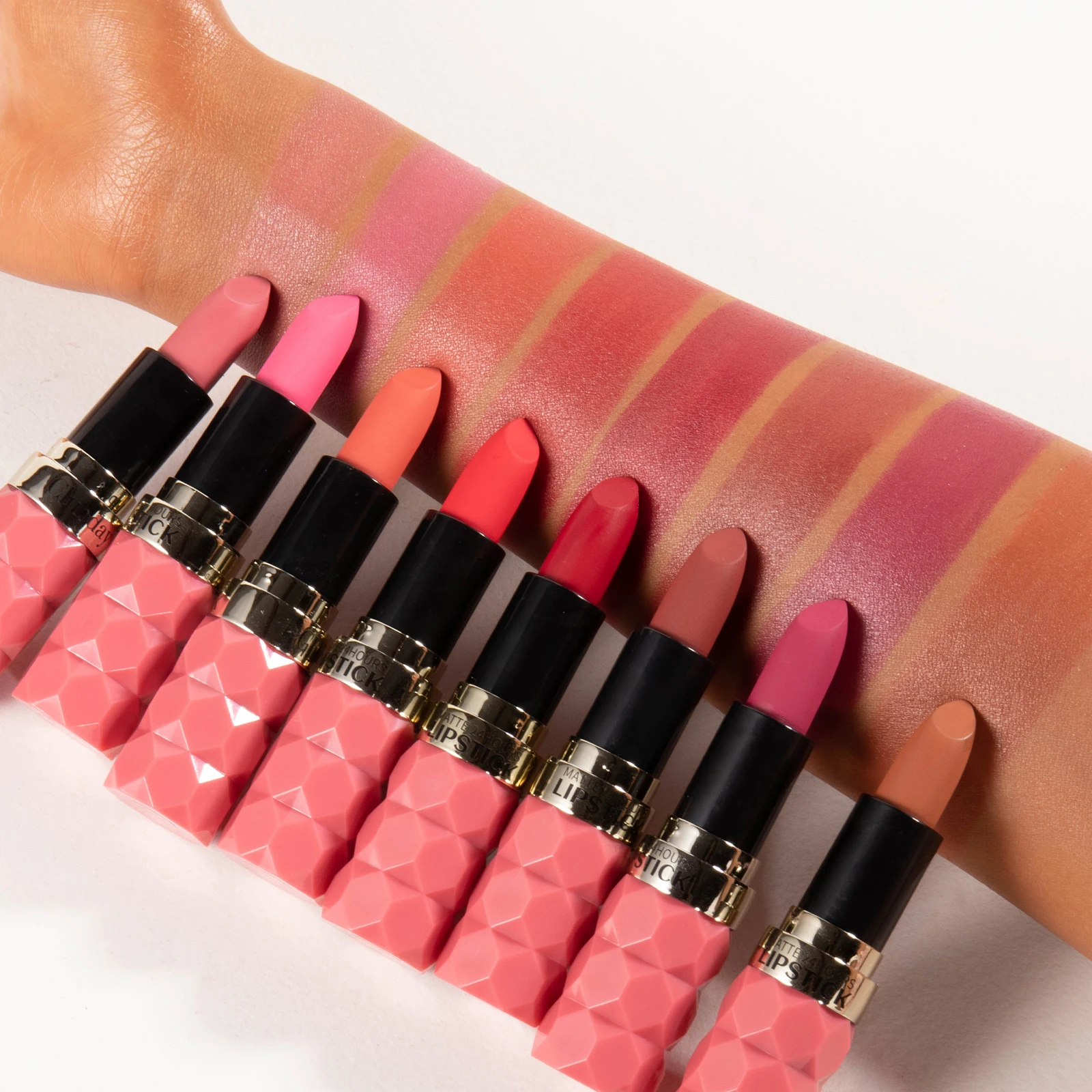 Waterproof Durable Easy To Wear Lipstick Natural Matte Red Velvet Lip Stick Lip Coloring Makeup Women Beauty Cosmetics