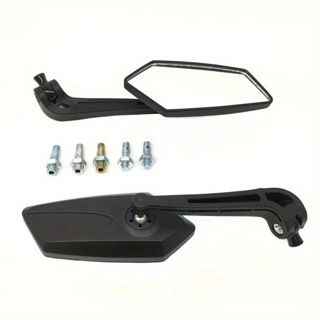 1pair Motorcycle Universal Mirror Scooter E-Bike Cafe Racer Retro Rearview Mirrors Electrombile HD Vision Side Mirror