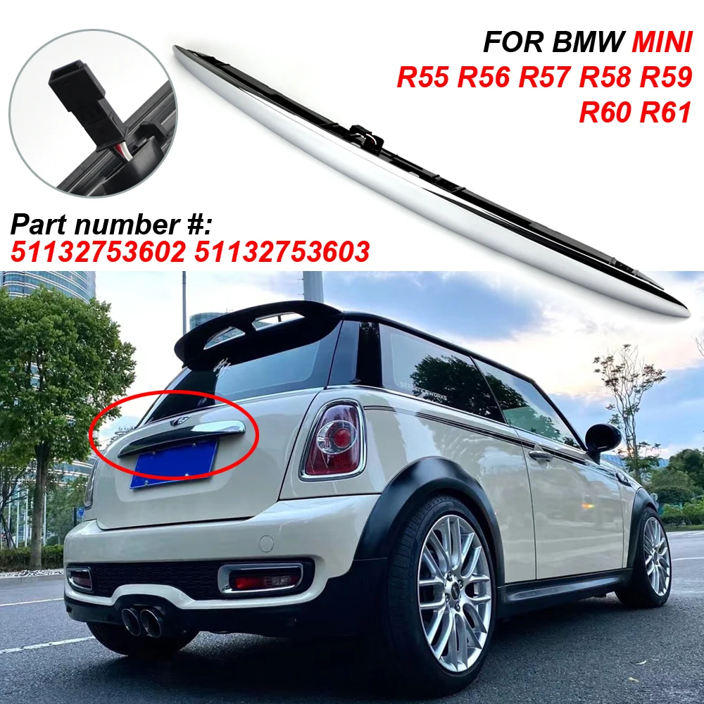 BMW MINI純正 ミニクーパー クロームリアゲート 51132753603 車クロームリアテールゲートトランクリッドハンドル BMW ミニ