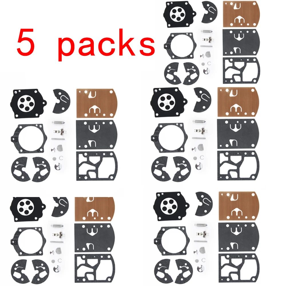 

5 Set Carburetor Repair Kit For Walbro K10-WB Series Homelite 650 750 Chainsaw FP100 Water Pump For Trimmer Parts