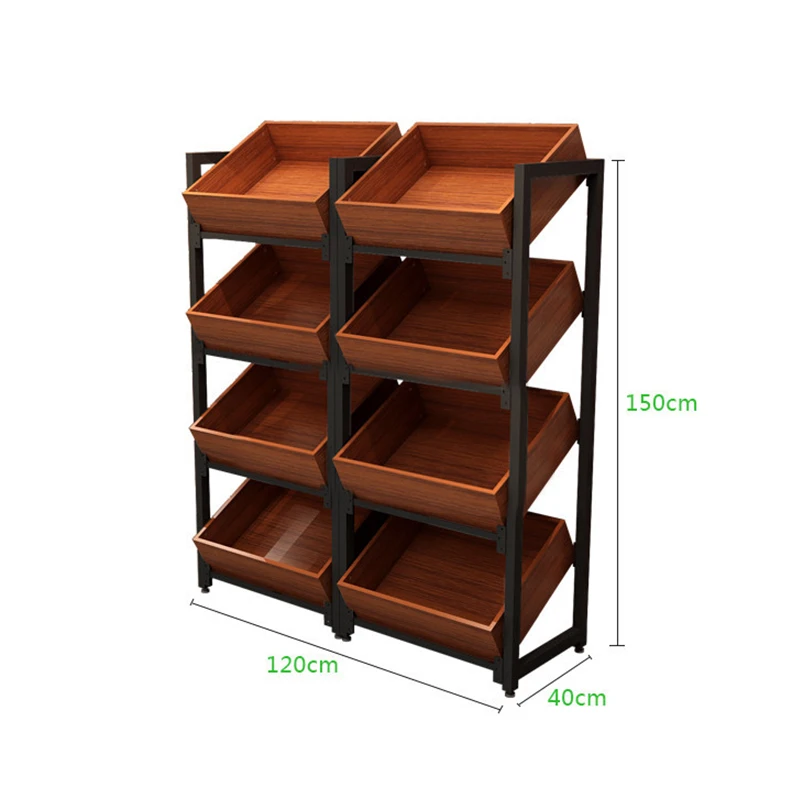 

custom，Low Price Display Racks Retail Shelves Fruit Display Supermarket Fruit Shelf