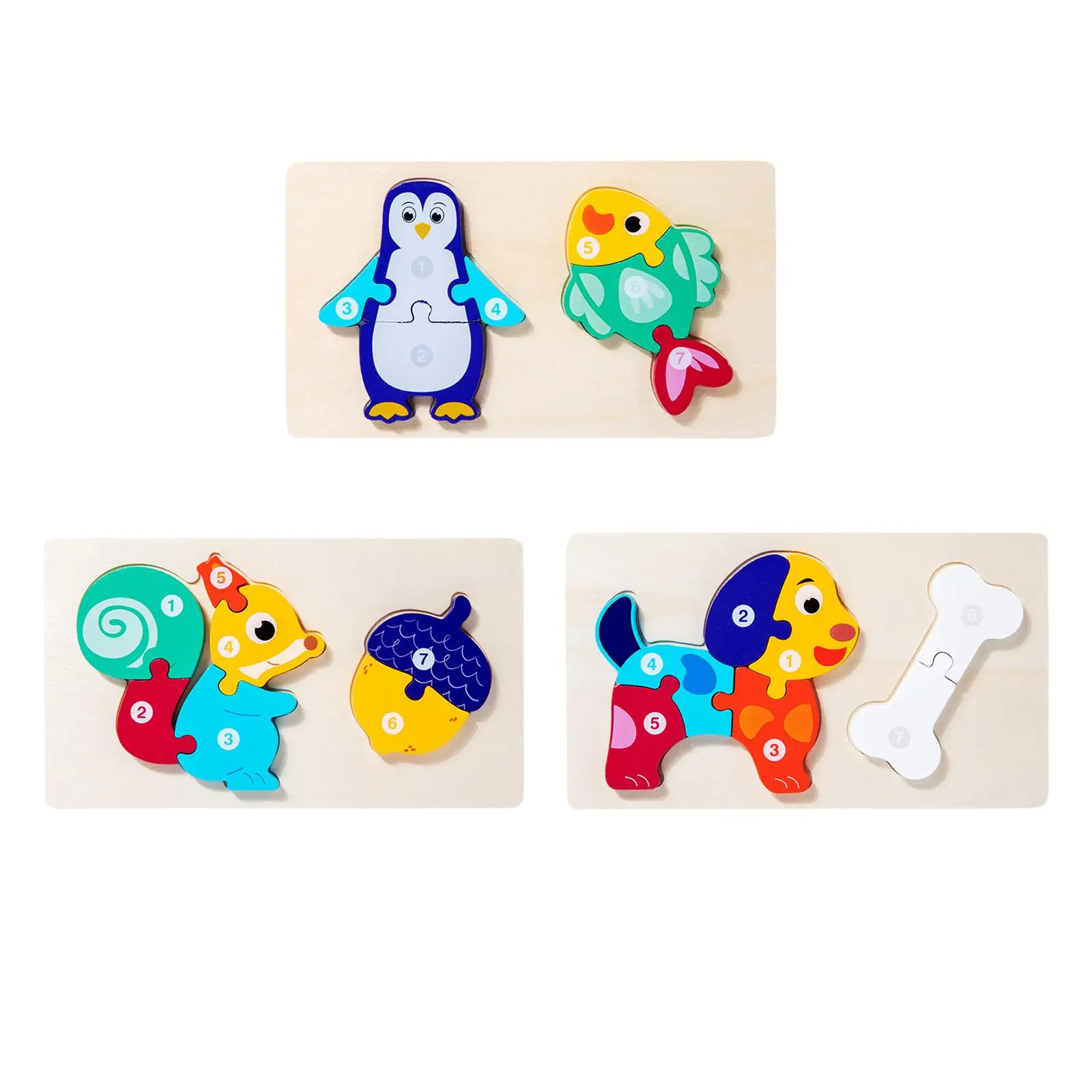 

Wooden Jigsaw Puzzle Games Developmental Games Colors and Shapes Cognition for Toddlers 1 2 3 Year Old Kids Birthday Gifts