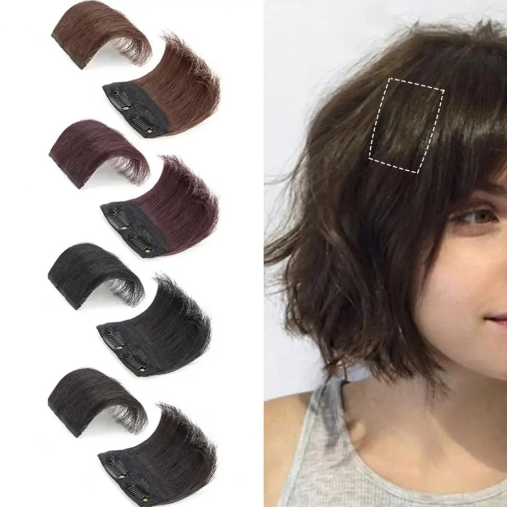 Wig Hair Pad 10cm Straight Fluffy Natural Look Soft Supplement Head Hairs Invisible Extensions Fiber False Hair