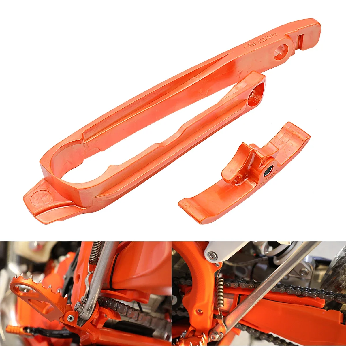 

Motorcycle Chain Slider Guard Swingarm Guide For KTM EXC EXC-F SX SX-F XC XCW XCF-W 125 150 250 300 350 450 500 2016–2020 2021