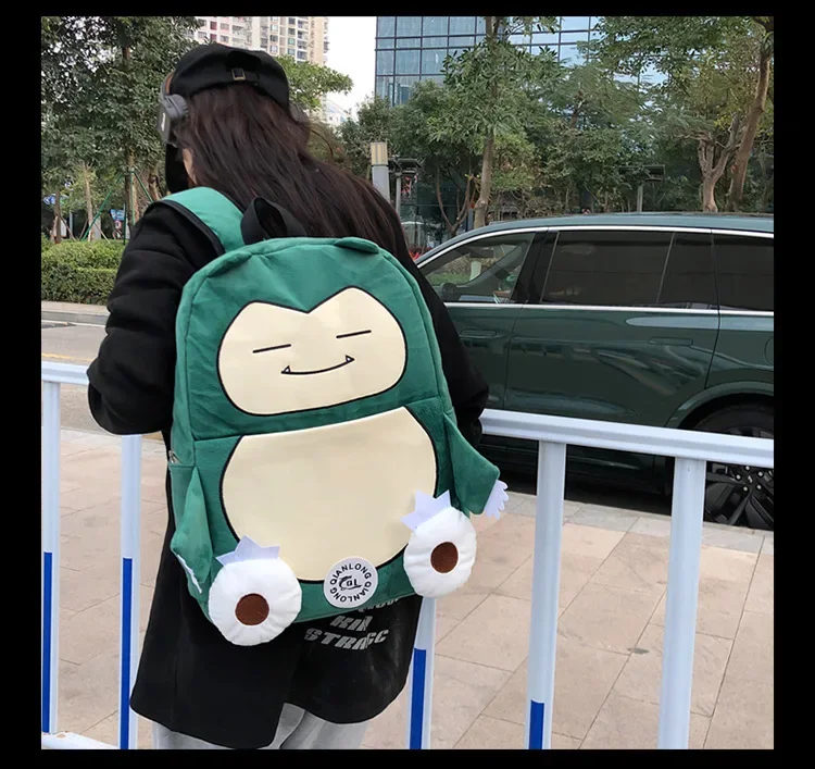 TAKARA TOMY Pokemon Backpack Snorlax Bag Camping Large Capacity