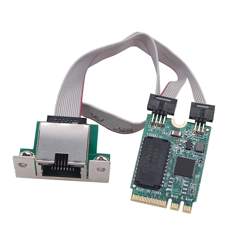 미니 Pcie 데스크탑 유선 네트워크 카드, PC 노트북 데스크탑 데이터 전송용 Rj45 네트워크 카드, Rtl8125B, 2.5g, 천 메가