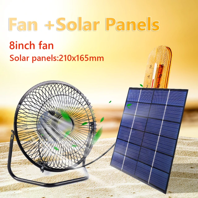 7W 6V 8 zoll USB Solar Ventilator Air Extractor für Büro Freien Hund Huhn  Haus Gewächshaus Power bank Mini Solar Panel - AliExpress