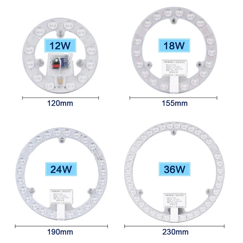 Ceiling Lamp Source Replace Module Source Light Wick 24W 36W Remould Led High Bright Ceiling Light AC220V 230V12W 18W Indoor