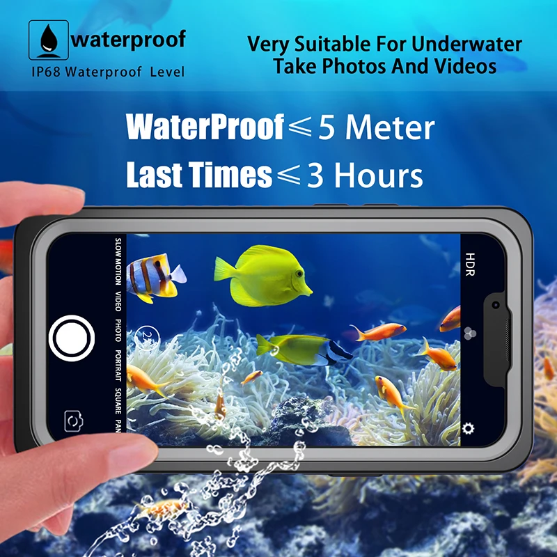 QOMJUFA Custodia Impermeabile Smartphone - Cover IPX8 Fino A 25m Con Cordino - Foto 8