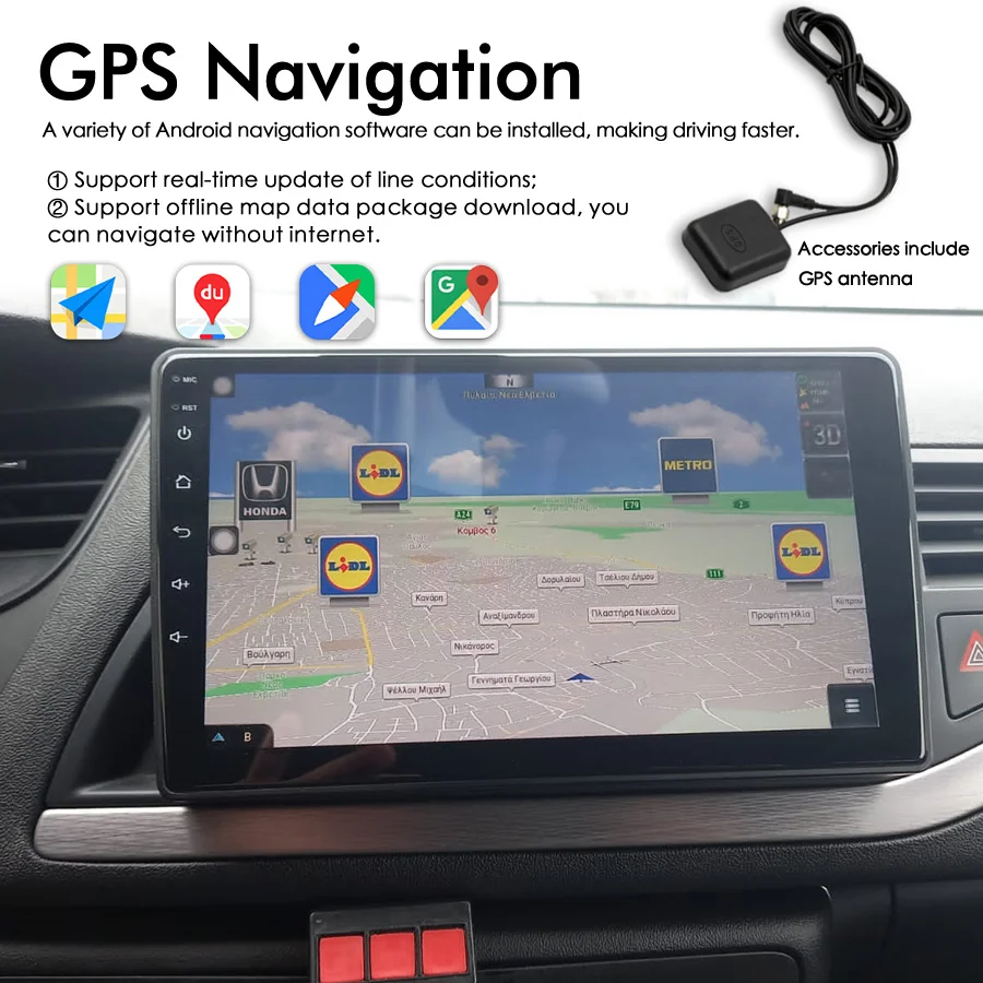 GPS-Stereo-Radio 9 Zoll in Autoradio Dash Android 8.1 MP5 für Citroen C5 kapazitive Touchscreen umge 2009-2012 WiFi Bluetooth