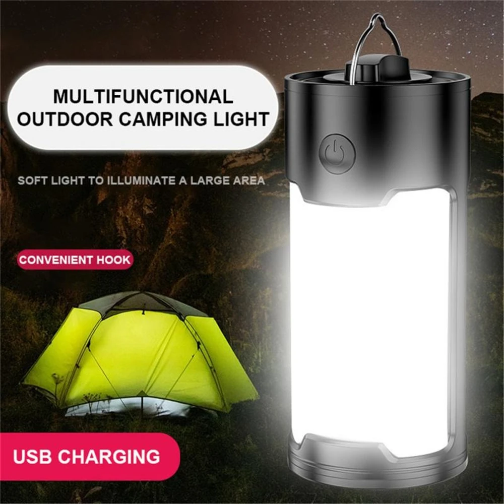Lanterne De Camping, USB C Ampoule Rechargeable, Blanc Chaud 3000k 3 Modes Ampoule Camping Tente Avec Crochet Lampe Rechargeable Portable Pour Camping Randonnee Aventure Jardin 2pcs 91751920