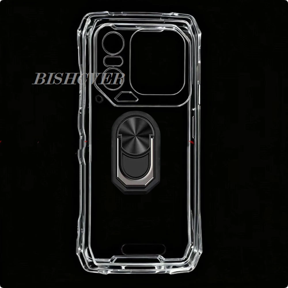 Blackview Xplore 1 Pro 6.78 Back Ring Holder Bracket Case - TPU Soft Silicone Cover