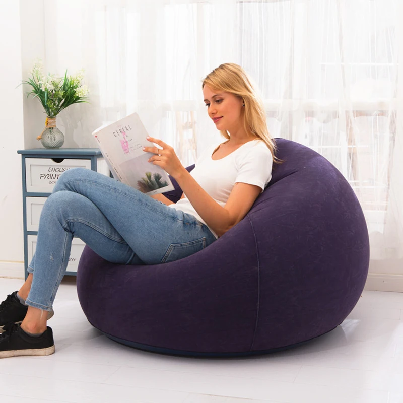 

Home Decoration Bean Bag Chair Washable Lounger Recliner Living Room Inflatable Lazy Sofa Folding Couch Outdoor Comfortable