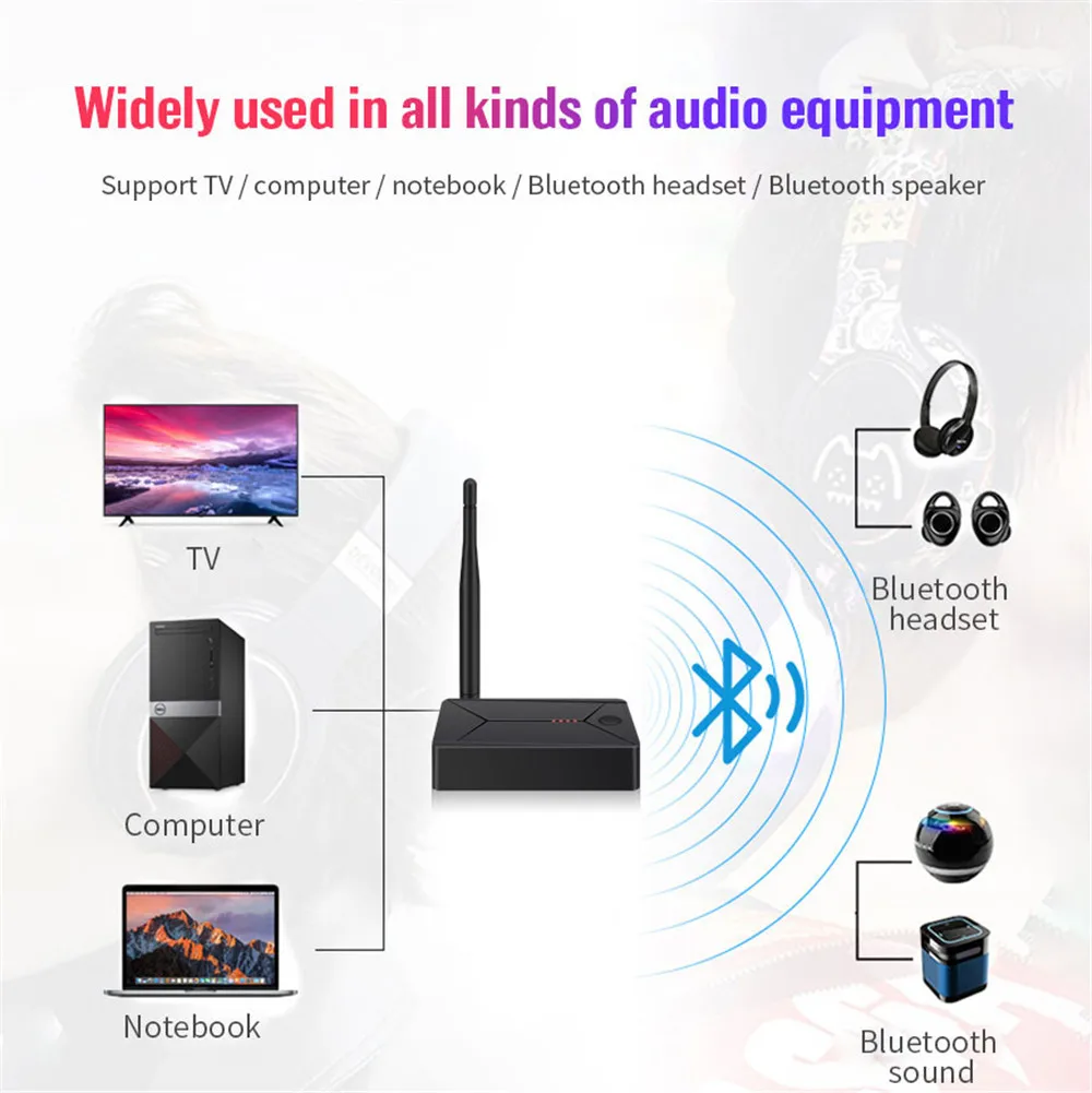 Bluetooth adapter audio adapter 5.0 digital to analog converter car kit