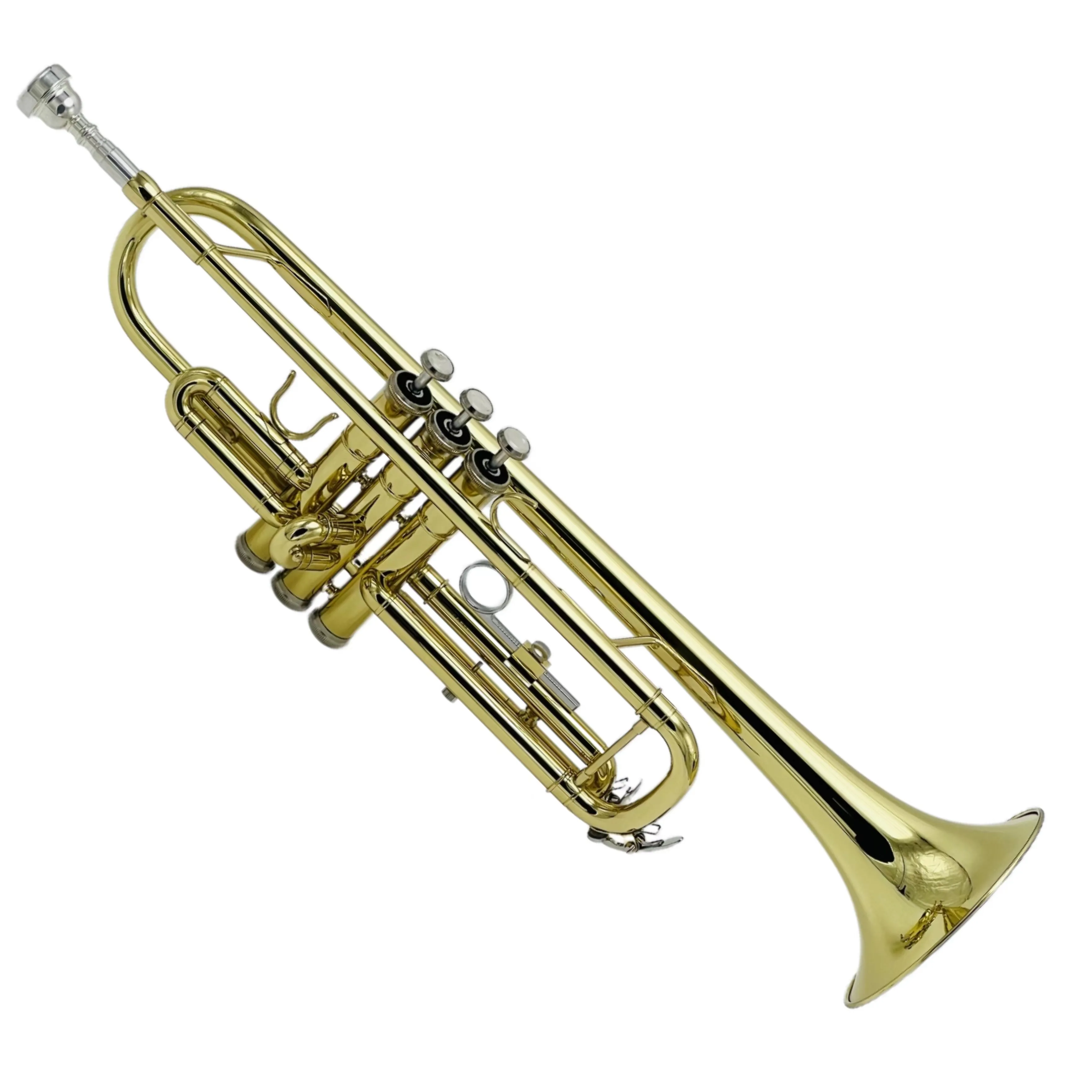 8335 Bb Trumpet B Flat Brass Silver Plated Professional Trumpet Musical Instruments with Leather Case