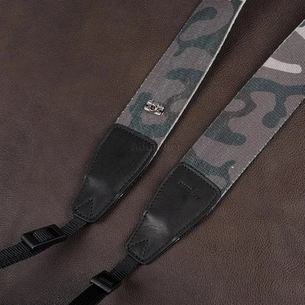 조절식 코튼 위장 DSLR 디지털 카메라 어깨 스트랩, 미러리스 카메라 넥 스트랩, 에 적합